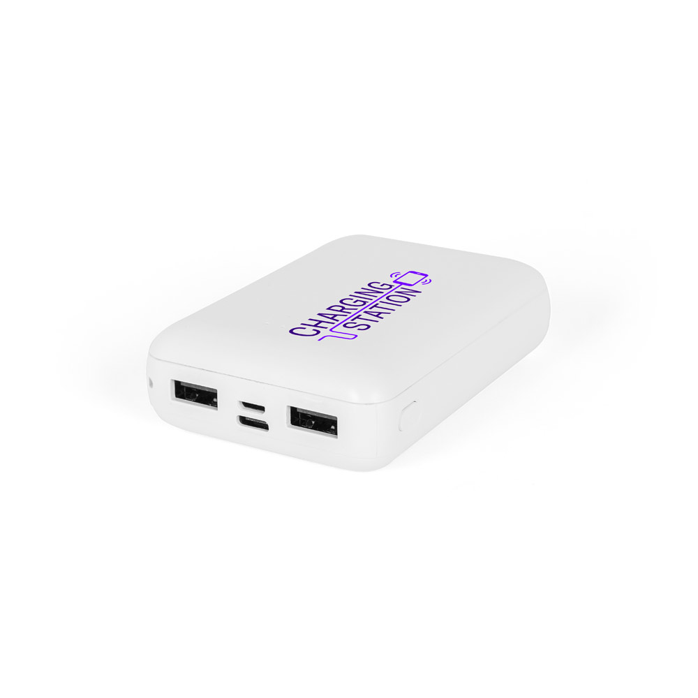 Bateria Portátil Personalizada 10.000 mAh ABS Reciclado