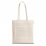 Sacola ecológica personalizada 100% algodão reciclado (180 g/m²)