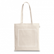 Sacola ecológica personalizada 100% algodão reciclado (180 g/m²)