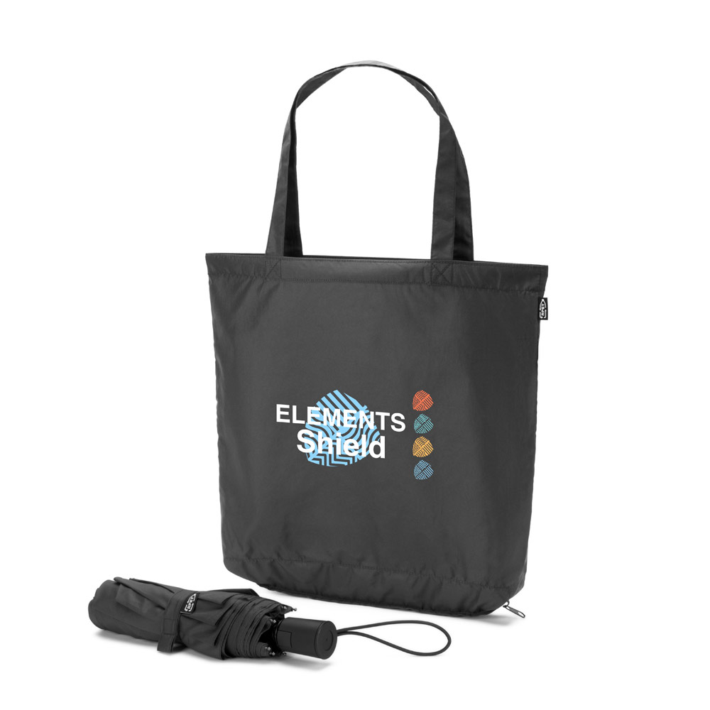 Guarda chuva e Sacola Personalizados Reciclados