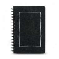 Caderno A5 reciclado com argolas personalizado