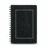 Caderno A5 reciclado com argolas personalizado
