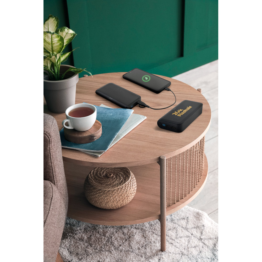 Bateria Portátil Reciclada 10.000 mAh por Indução Personalizada