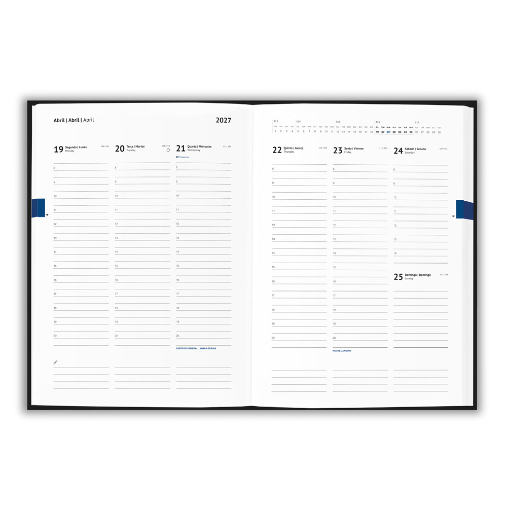 Agenda B5 Brindes em PU à Base de Água