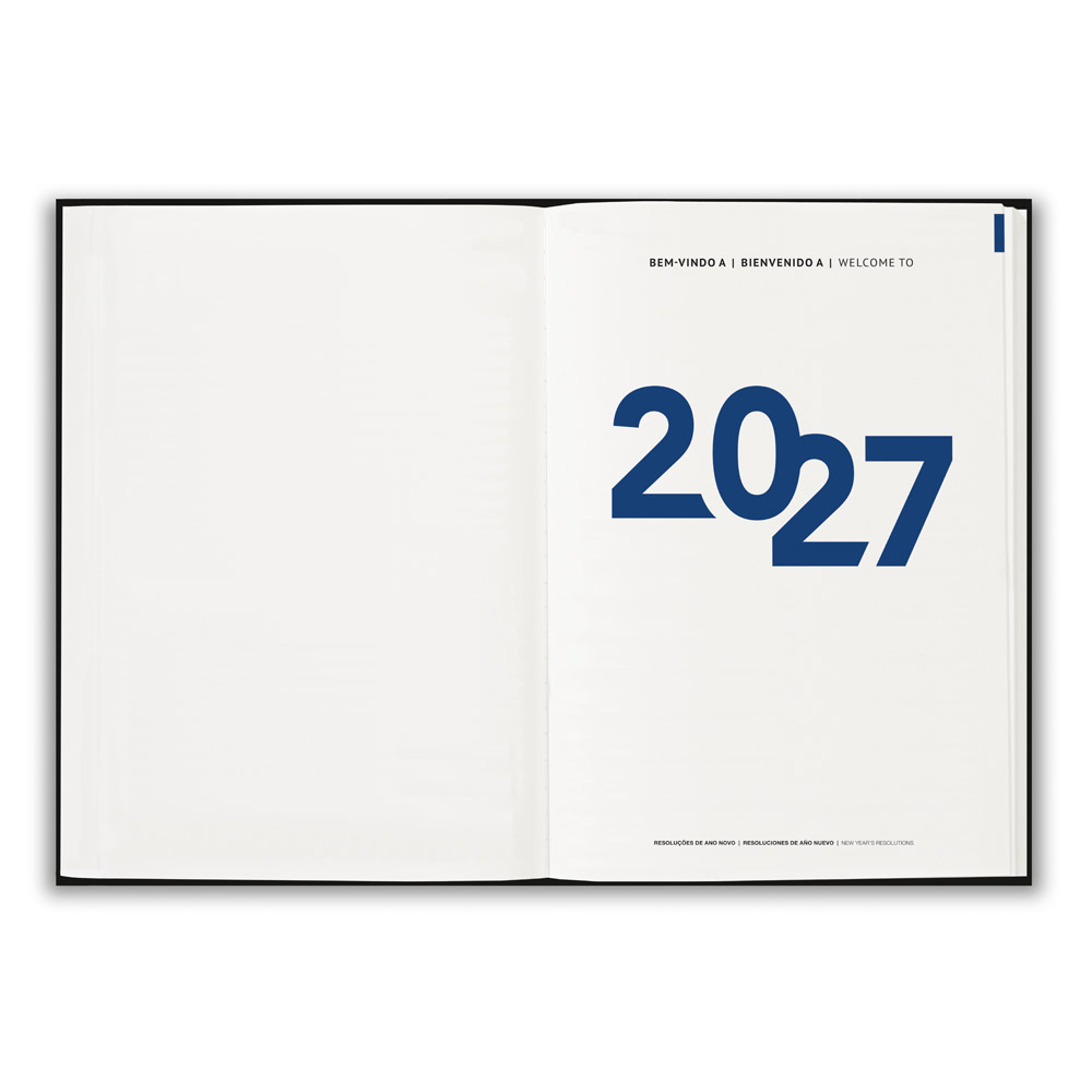 Agenda Executiva Corporativa A5 em PU Premium