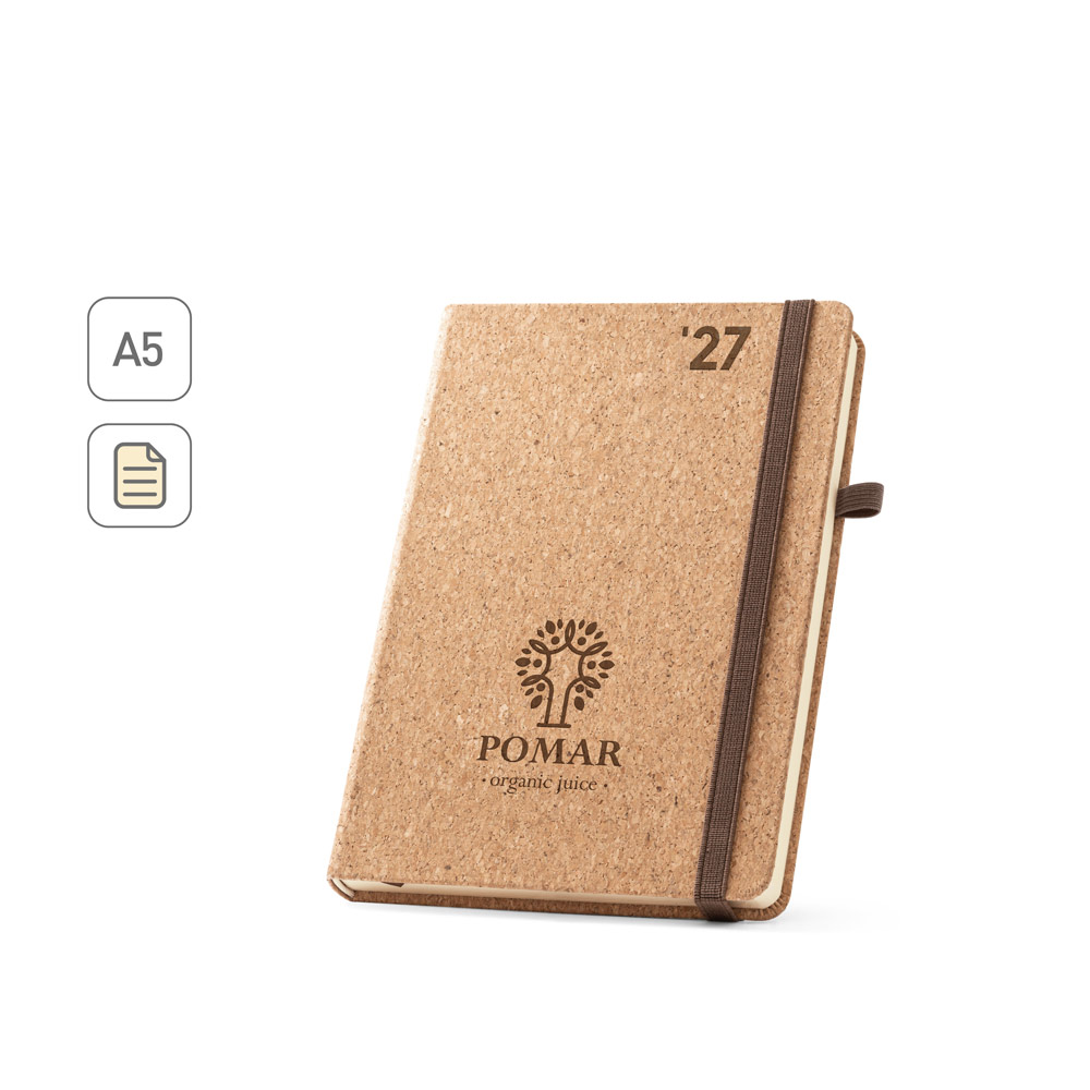 Agenda em Cortiça Personalizada