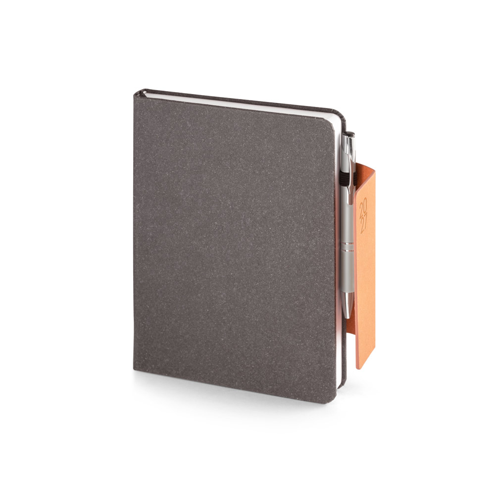 Agenda A5 personalizada em pele 58% reciclada
