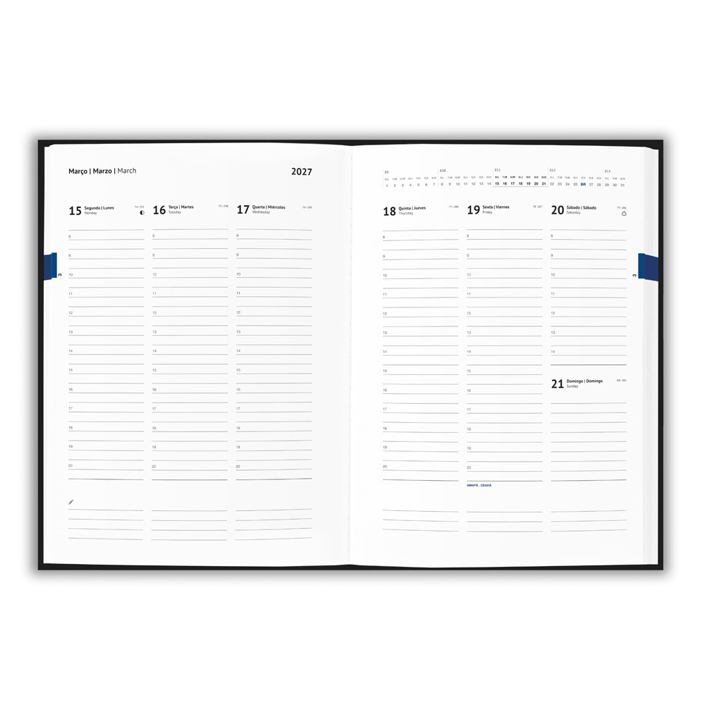 Agenda B5 Personalizada em Pele Reciclada
