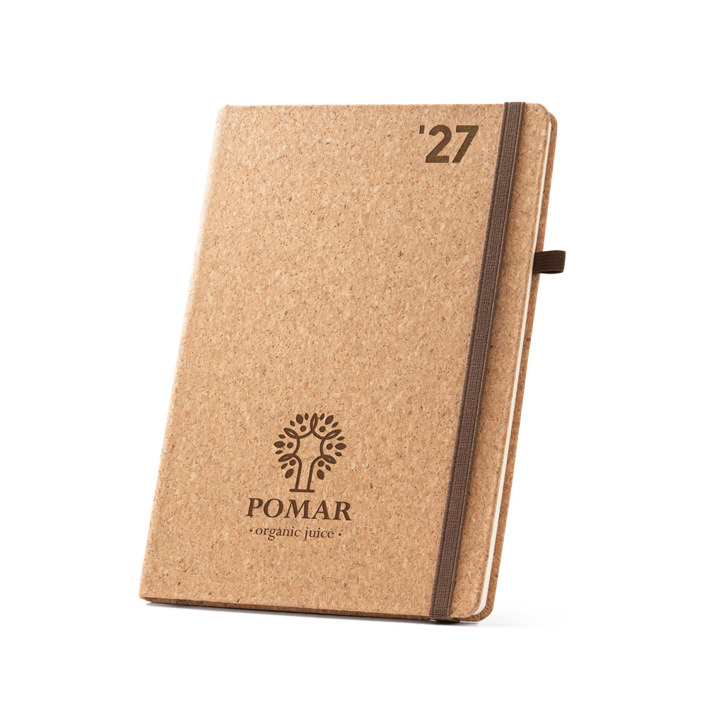 Agenda Executiva B5 em Cortiça com Gravação Personalizada