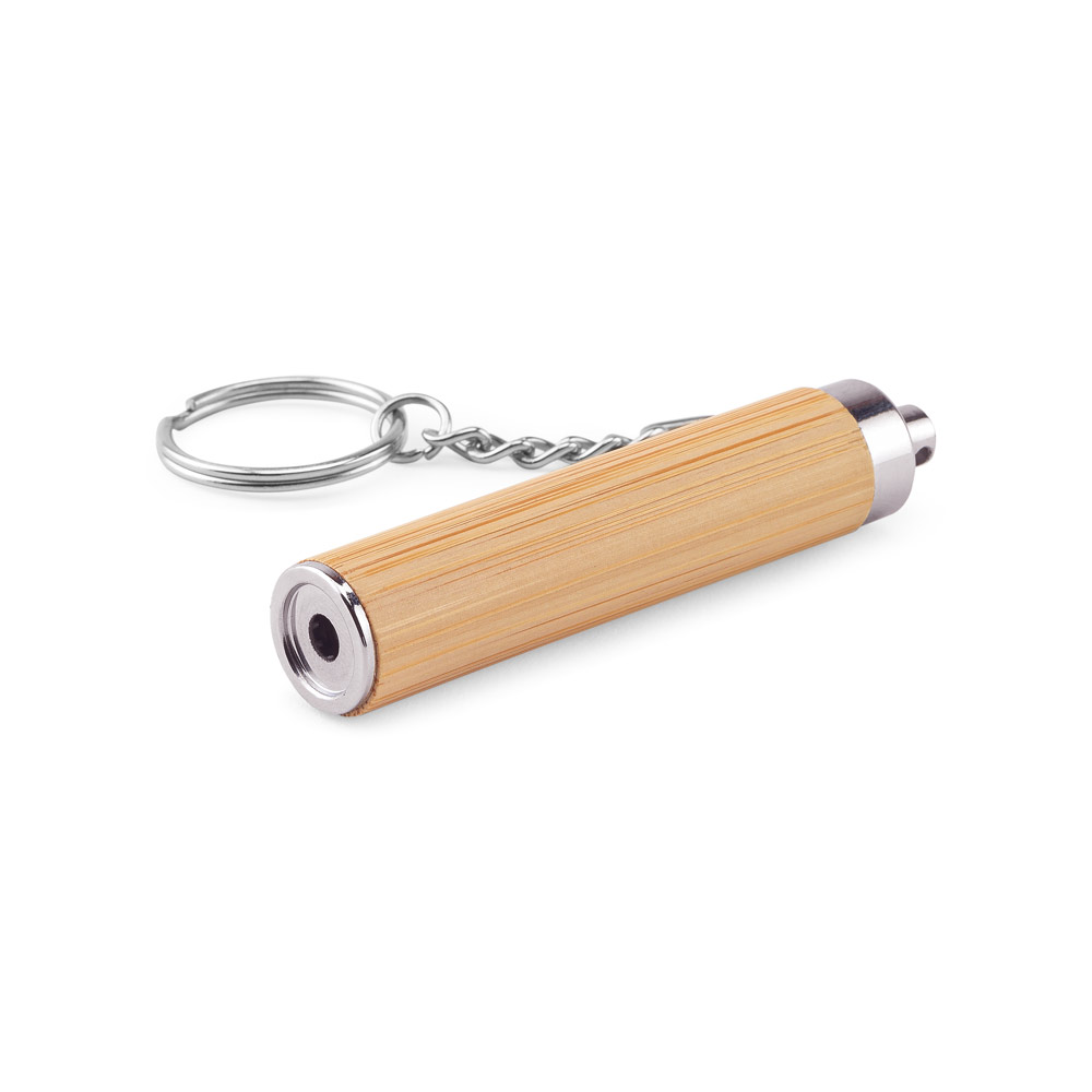 Chaveiro LED Personalizado em Bambu