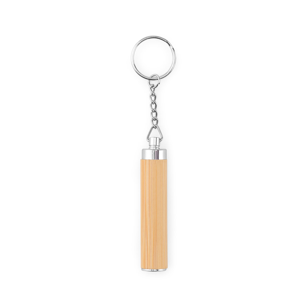 Chaveiro LED Personalizado em Bambu