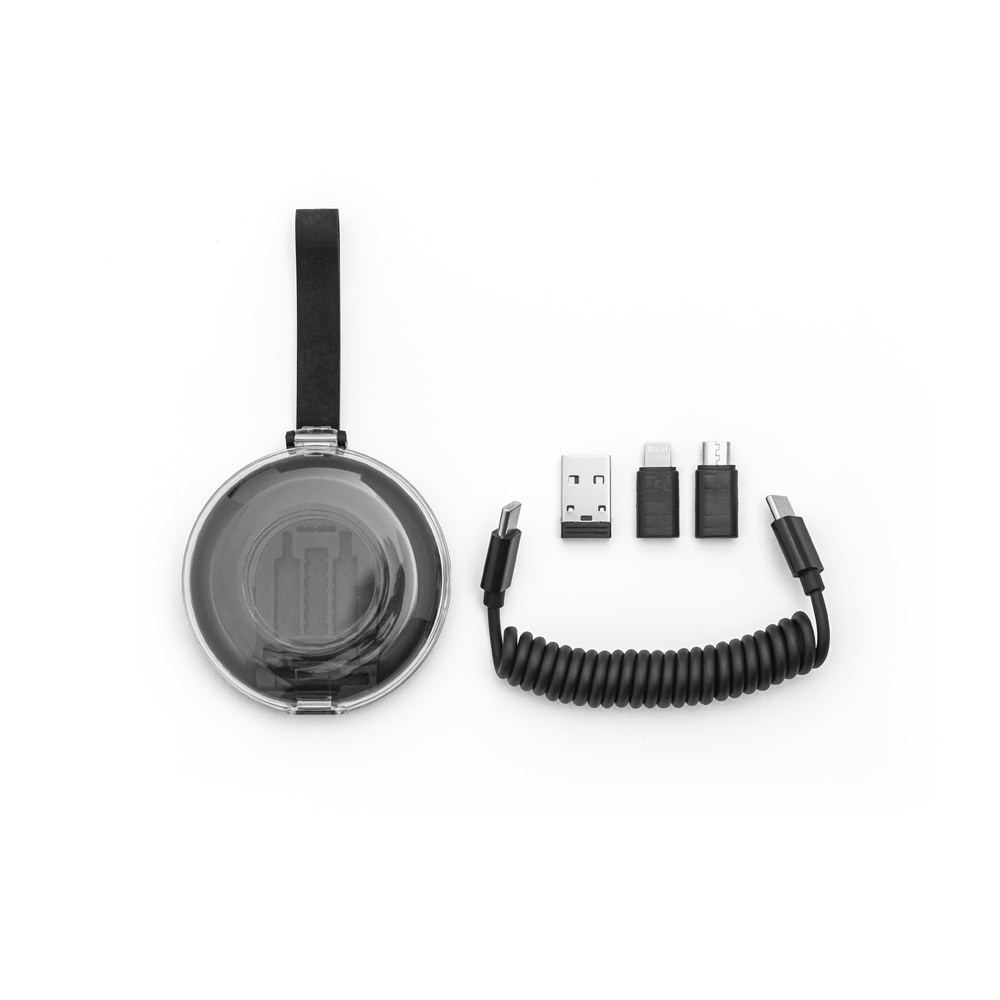 CABO ESPIRAL MULTIFUNÇÕES 6 EM 1 PERSONALIZADO COM SUA MARCA