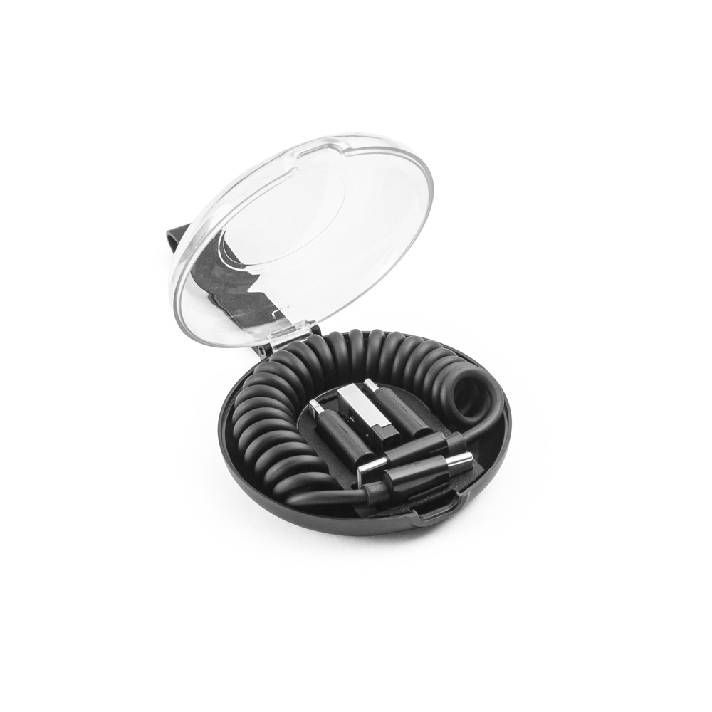 CABO ESPIRAL MULTIFUNÇÕES 6 EM 1 PERSONALIZADO COM SUA MARCA