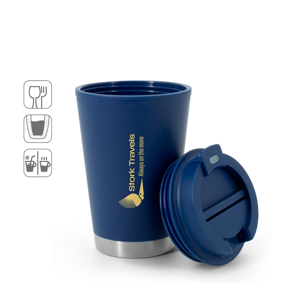 Copo para Brindes em PP Anti-Vazamento 410ml
