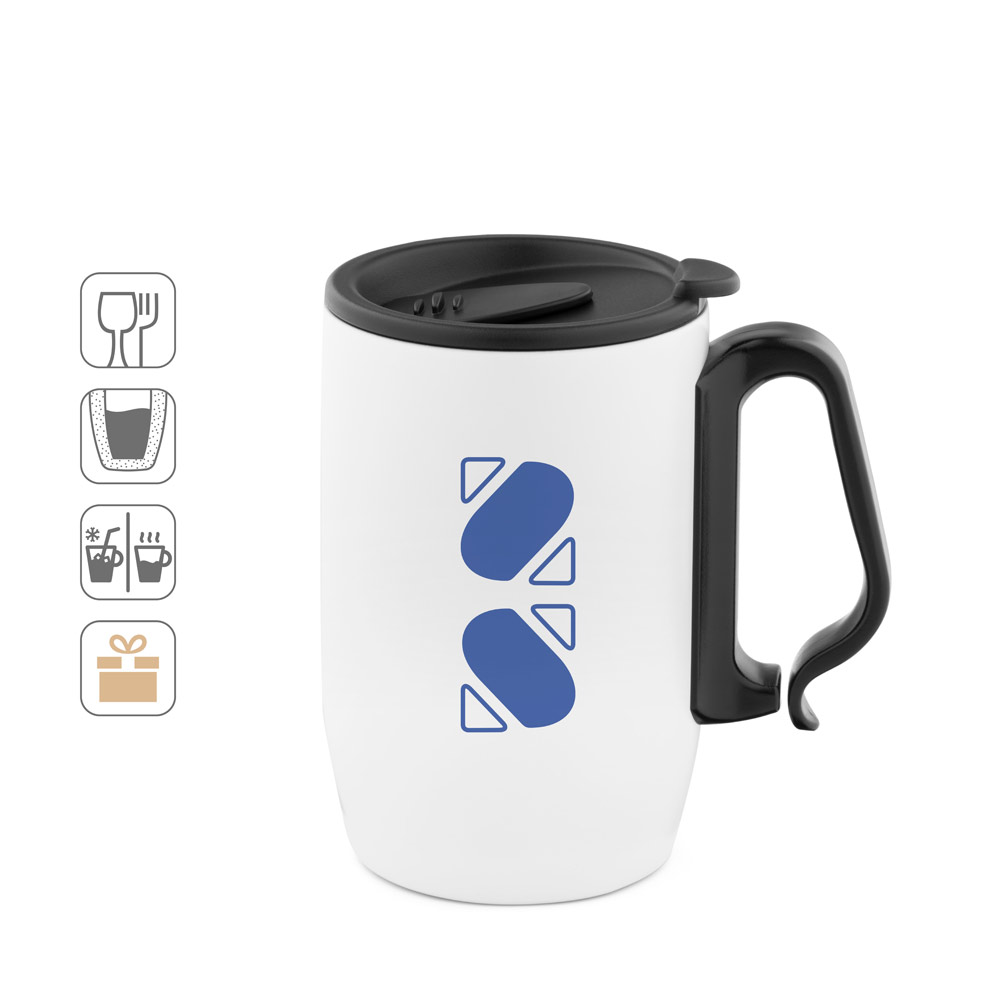 Caneca Térmica Inox com Mosquetão Personalizada