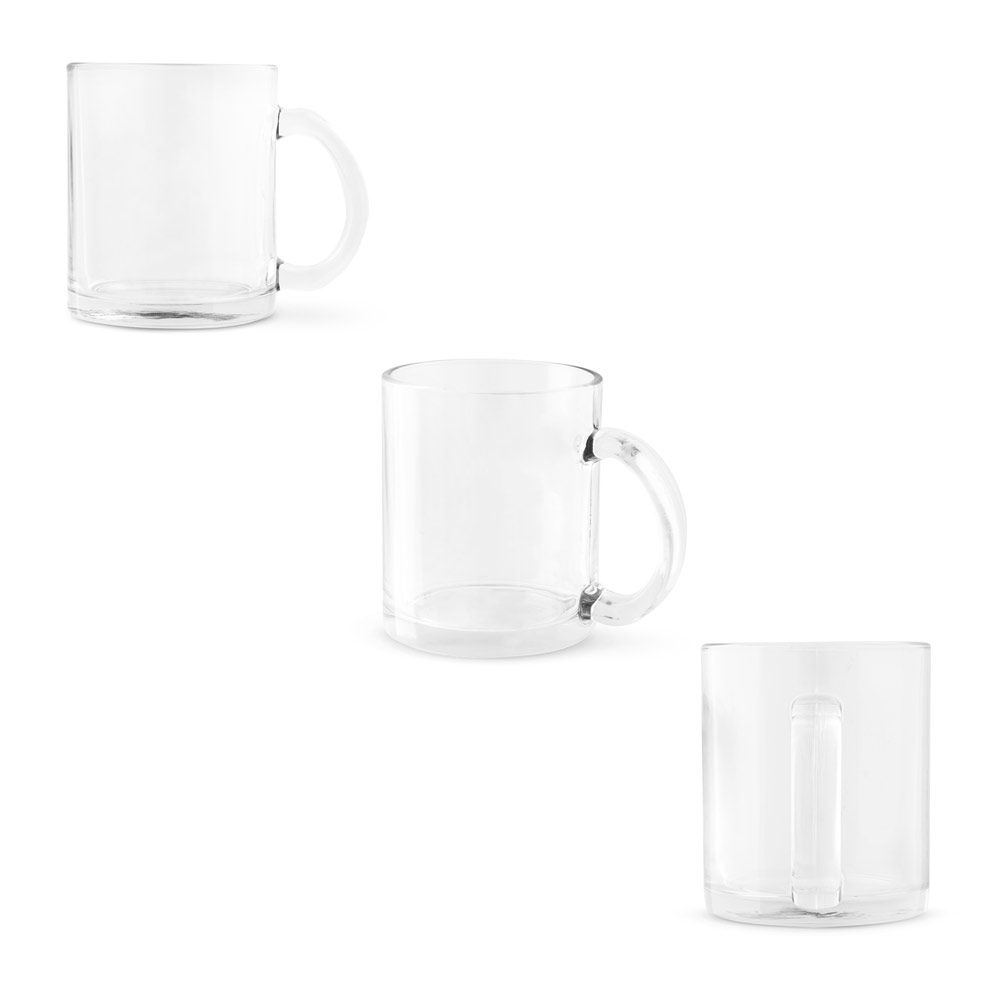 Caneca de Vidro Personalizada Capacidade até 350ml