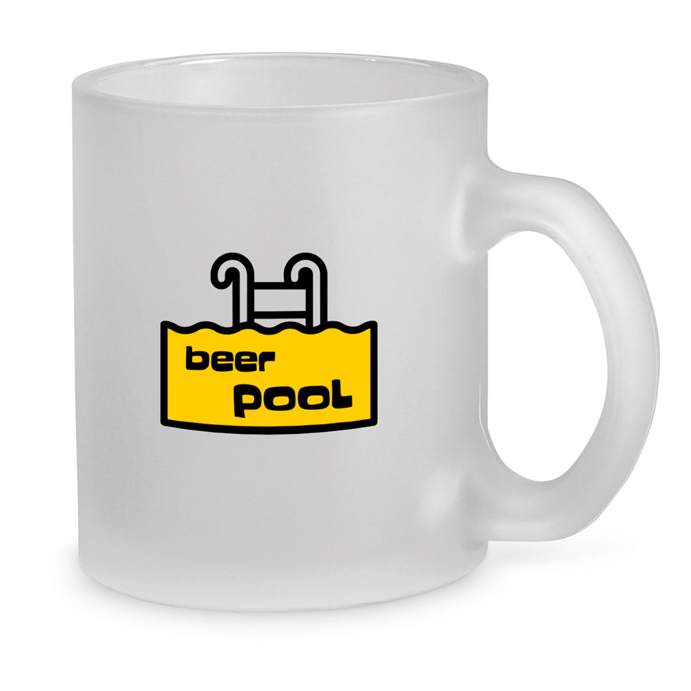 Caneca de Vidro Fosco Personalizada