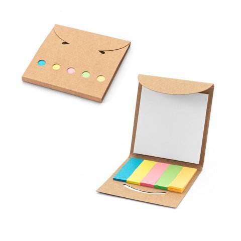 Brinde Bloco de Notas Reciclado com Post-it