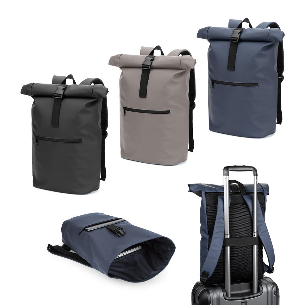 Mochila Roll Top em PU Personalizada 15L