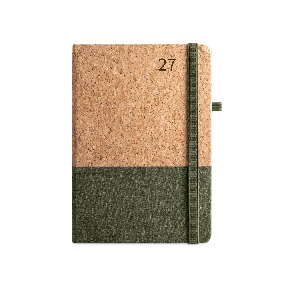 Agenda A5 Personalizada em Cortiça e Linho