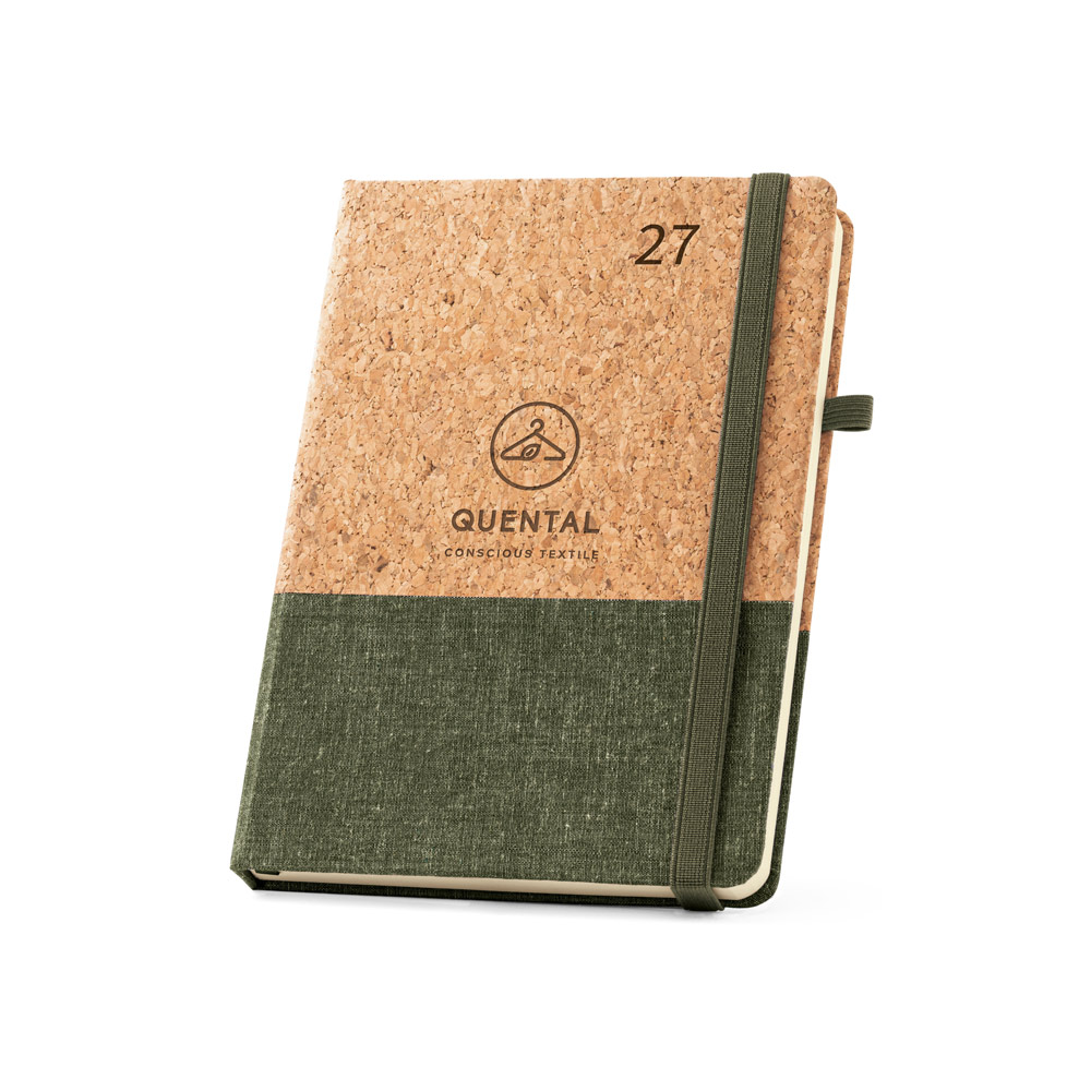 Agenda A5 Personalizada em Cortiça e Linho