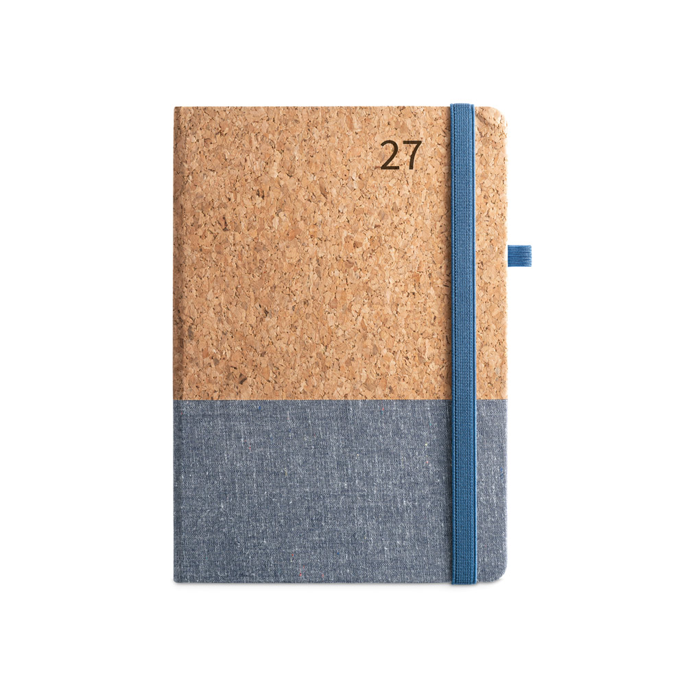 Agenda A5 Personalizada em Cortiça e Linho