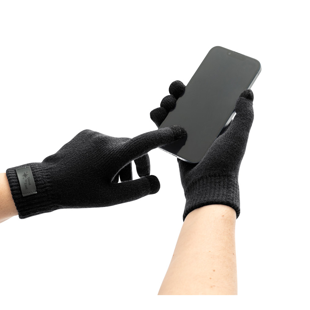 Luvas Touch Screen Personalizadas em Poliéster Reciclado