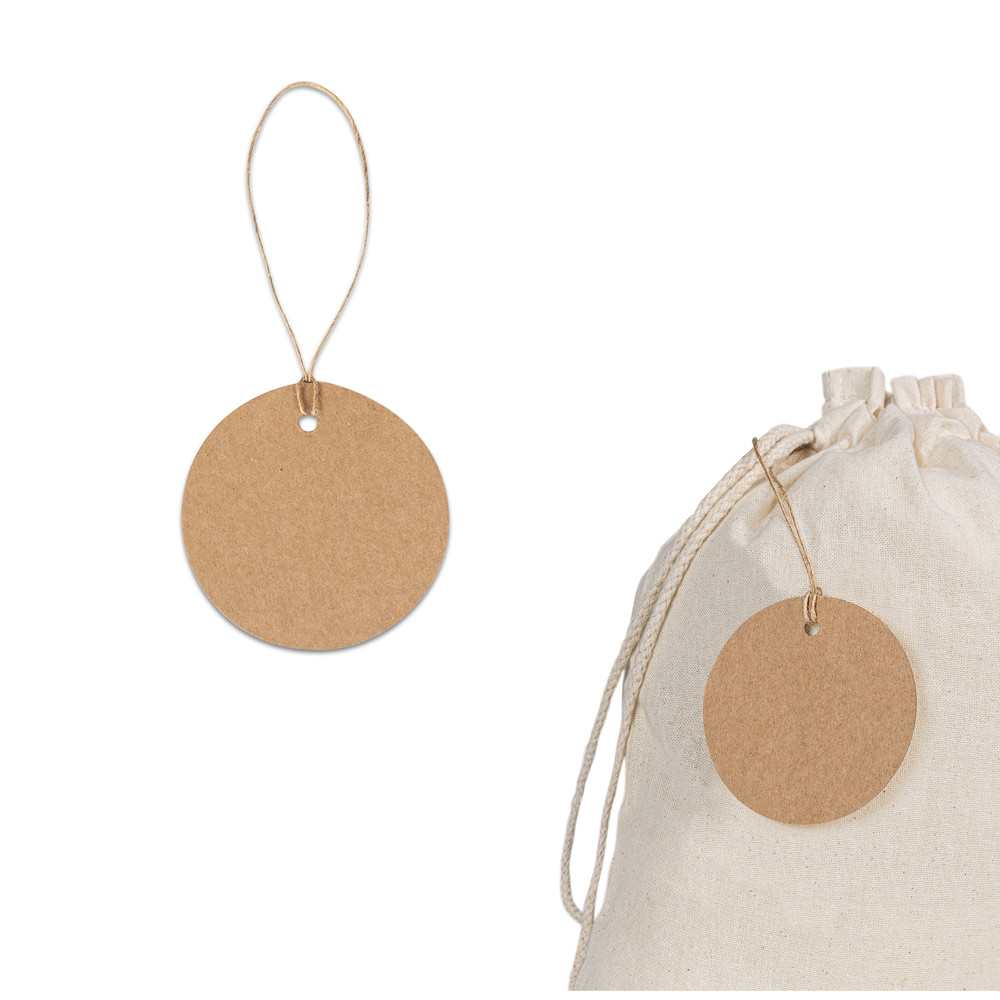 Tag Ecológica Circular Personalizada para Sacolas
