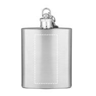 Garrafa de Bolso Personalizada em Aço Inox com Mosquetão 100 ml