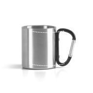 Caneca de Metal com Mosquetão Personalizada