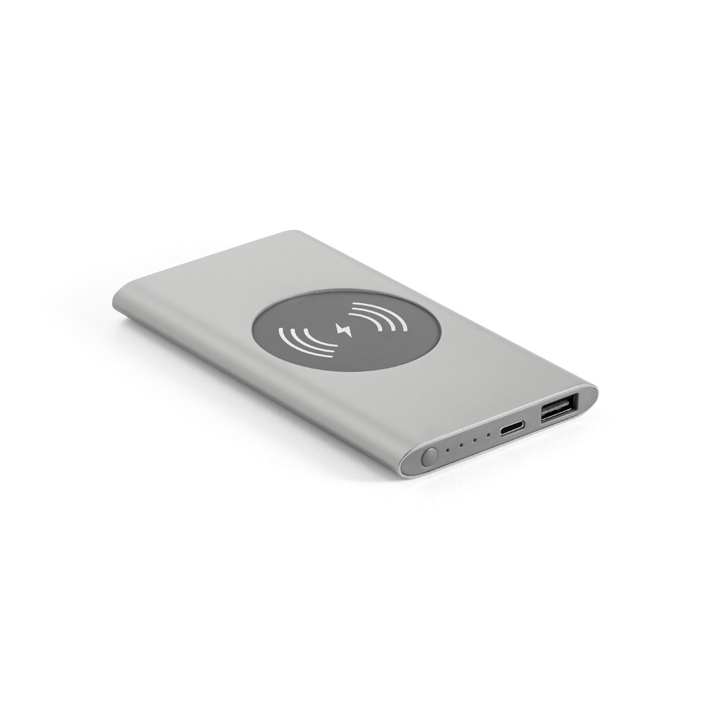 Power Bank Portátil para Brindes com Carregador Wireless