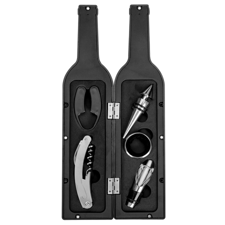 kit vinho garrafa com 5 peças Personalizado