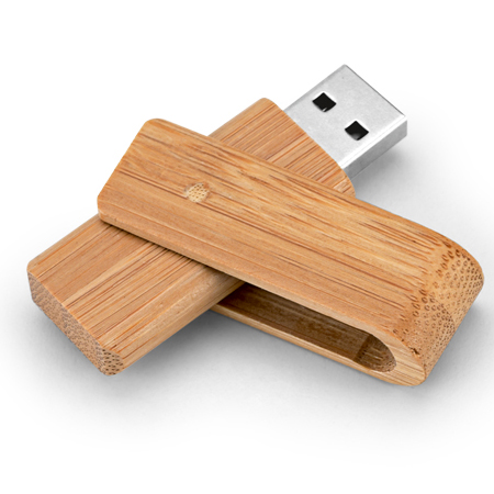 Pen Drive de Bambu Personalizado