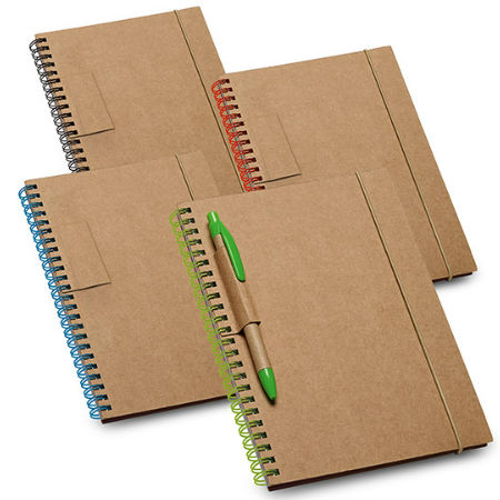 Kit Caderno e Caneta Personalizado na Caixa