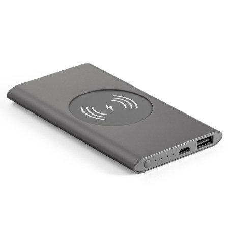 Power Bank Portátil para Brindes com Carregador Wireless