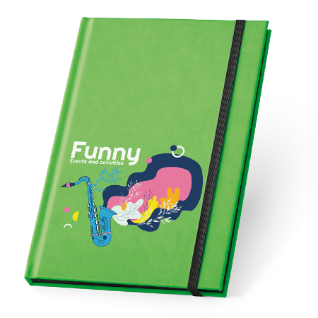 Caderno Personalizado Capa Dura Fluorescente