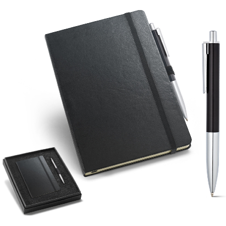 Kit Caderno e Caneta na Caixa Personalizado