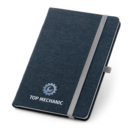 Caderno com Capa Jeans Personalizado