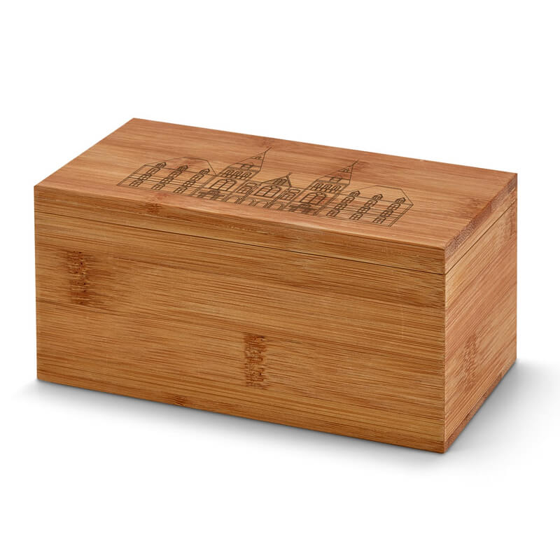 Caixa de Chá em Bambu Personalizado