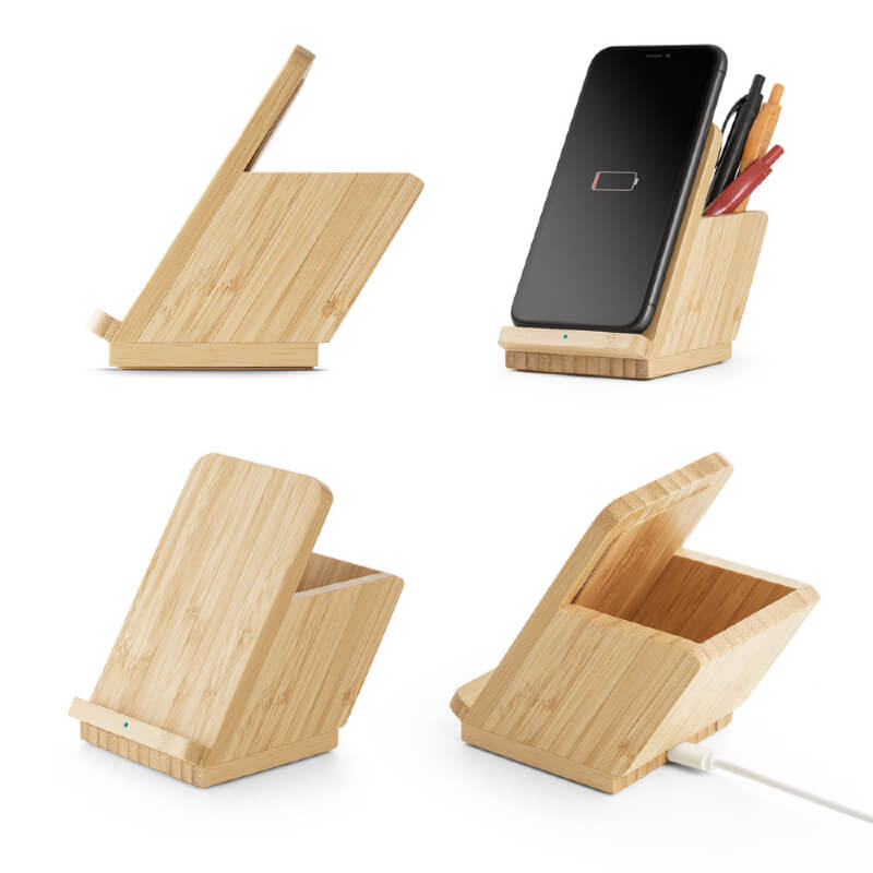 Organizador de Mesa Personalizado com Carregador Wireless