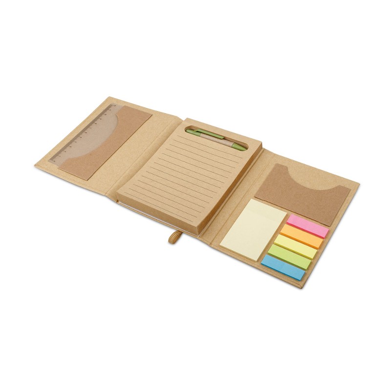 kit com Caderno Caneta e Post it Personalizados