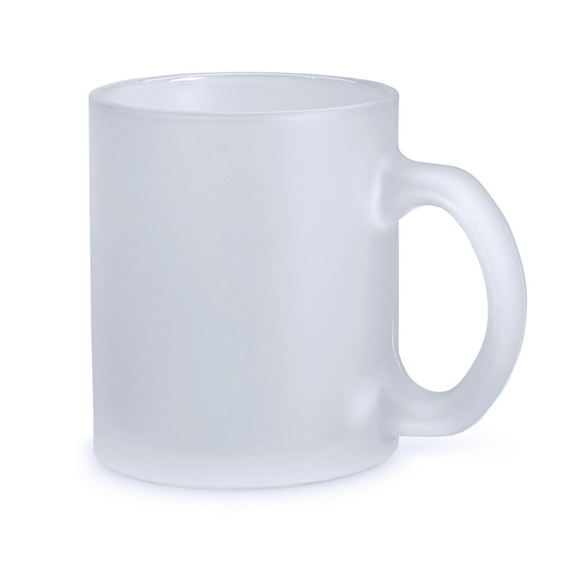 Caneca Personalizada de Vidro Fosca 340 ml