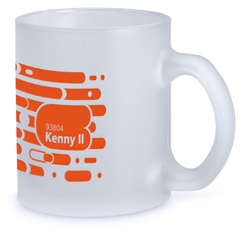 Caneca Personalizada de Vidro Fosca 340 ml