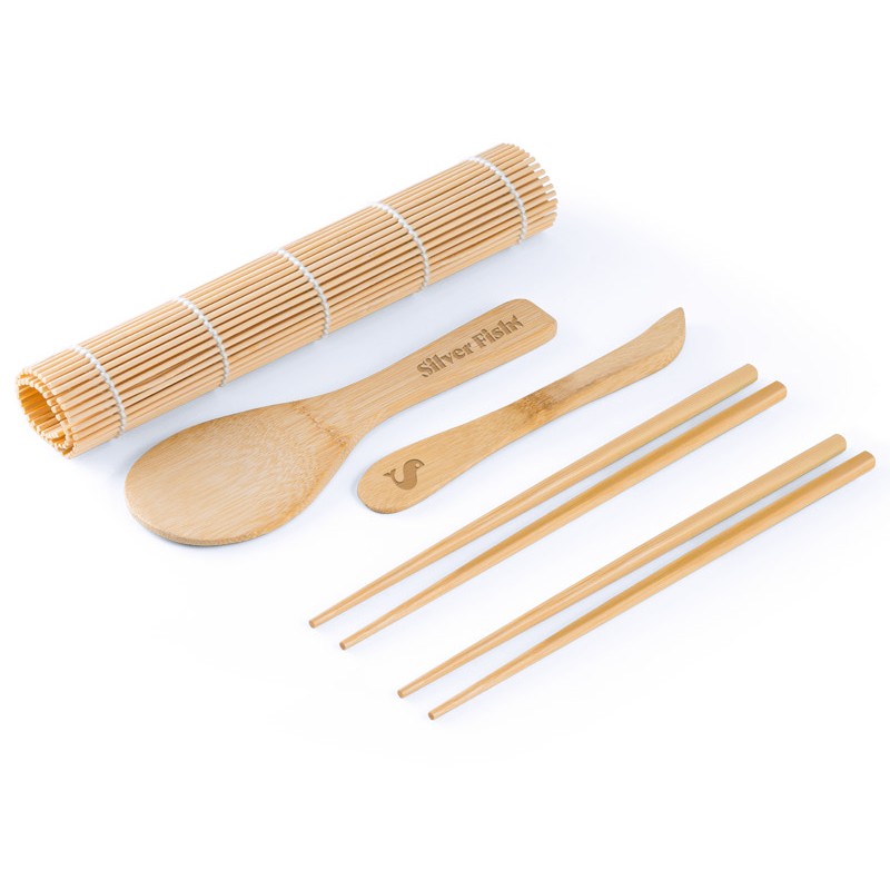 Kit para Sushi em Bambu Personalizado