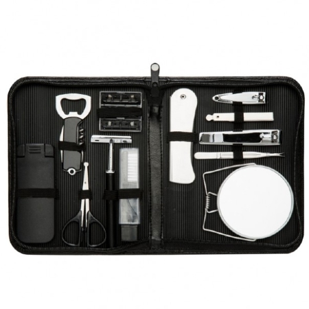 Kit Manicure com Estojo em Couro Promocional