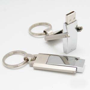 Pen Drive 4GB com Chaveiro e Metal Brilhoso